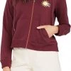 Roxy Women's Easy Evening Full Zip Hoodie For Women Fig