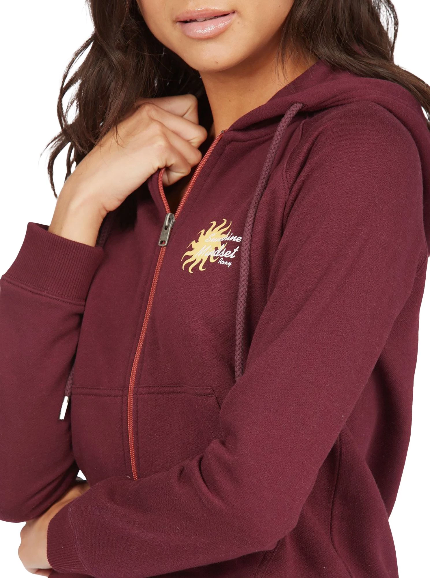 Roxy Women's Easy Evening Full Zip Hoodie For Women Fig 4 Roxy Women's Easy Evening Full Zip Hoodie For Women Fig - Image 4