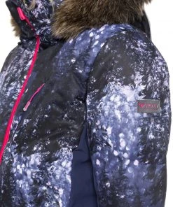 Roxy Women's Plus Size Snowstorm Snow Jacket For Women Medieval Blue Sparkles -Cheap Roxy Shop unnamed file 263