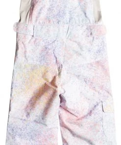 Roxy Girls' Todd Lola Snow Bib For Girls' Bright White Splash -Cheap Roxy Shop unnamed file 266