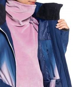 Roxy Women's Jet Ski Premium Snow Jacket For Women Medieval Blue Chevron -Cheap Roxy Shop unnamed file 279