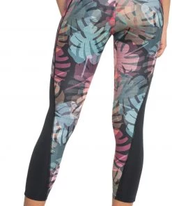 Roxy Women's Back Of My Mind Workout Leggings For Women True Black Print -Cheap Roxy Shop unnamed file 292