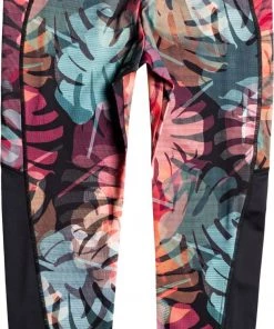 Roxy Women's Back Of My Mind Workout Leggings For Women True Black Print -Cheap Roxy Shop unnamed file 296