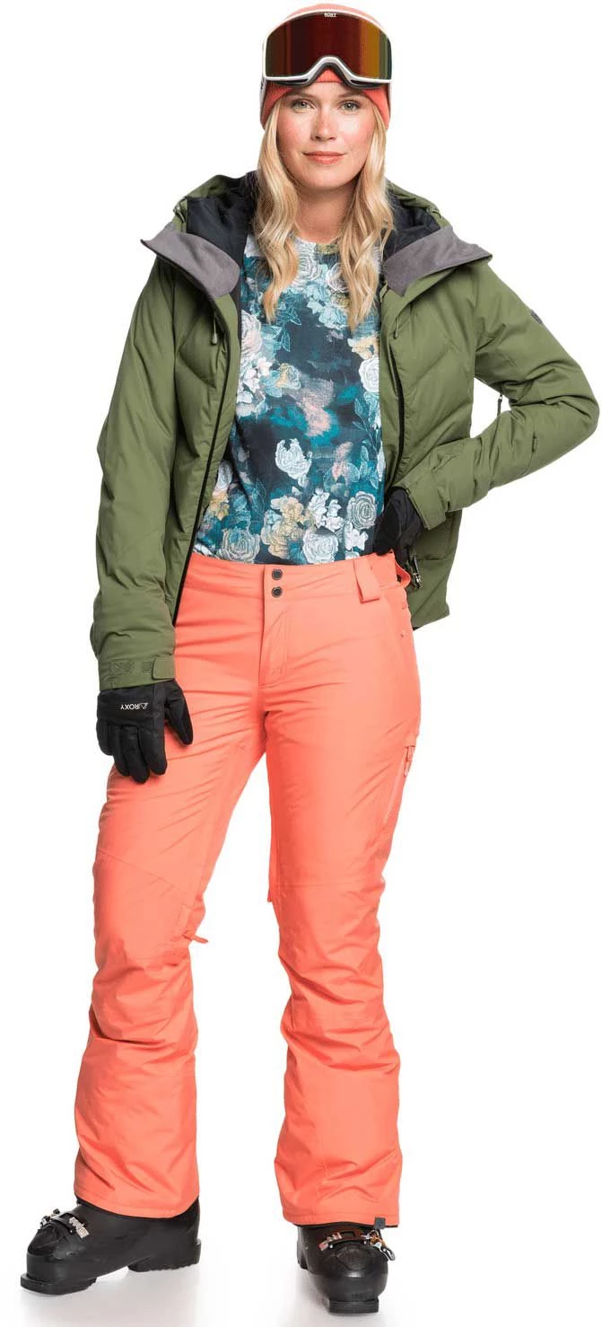 Roxy Women's Gore-Tex Rushmore Snow Pants For Women Fusion Coral 2 Roxy Women's Gore-Tex Rushmore Snow Pants For Women Fusion Coral - Image 2