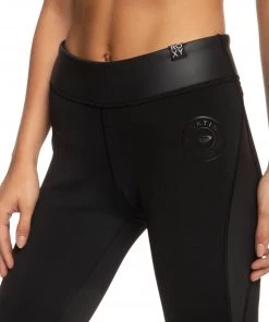 Roxy 1mm Satin Capri For Women Black -Cheap Roxy Shop unnamed file 355