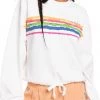 Roxy Women's Feeling Salty Sweatshirt For Women Snow White