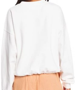 Roxy Women's Feeling Salty Sweatshirt For Women Snow White -Cheap Roxy Shop unnamed file 38