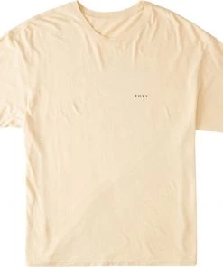 Roxy Women's Welcome To Paradise T-Shirt For Women Beige -Cheap Roxy Shop unnamed file 389
