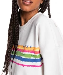 Roxy Women's Feeling Salty Sweatshirt For Women Snow White -Cheap Roxy Shop unnamed file 39