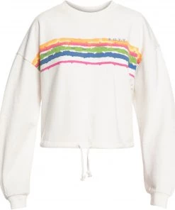 Roxy Women's Feeling Salty Sweatshirt For Women Snow White -Cheap Roxy Shop unnamed file 41