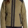Roxy Women's Clouded Snow Jacket For Women Burnt Olive