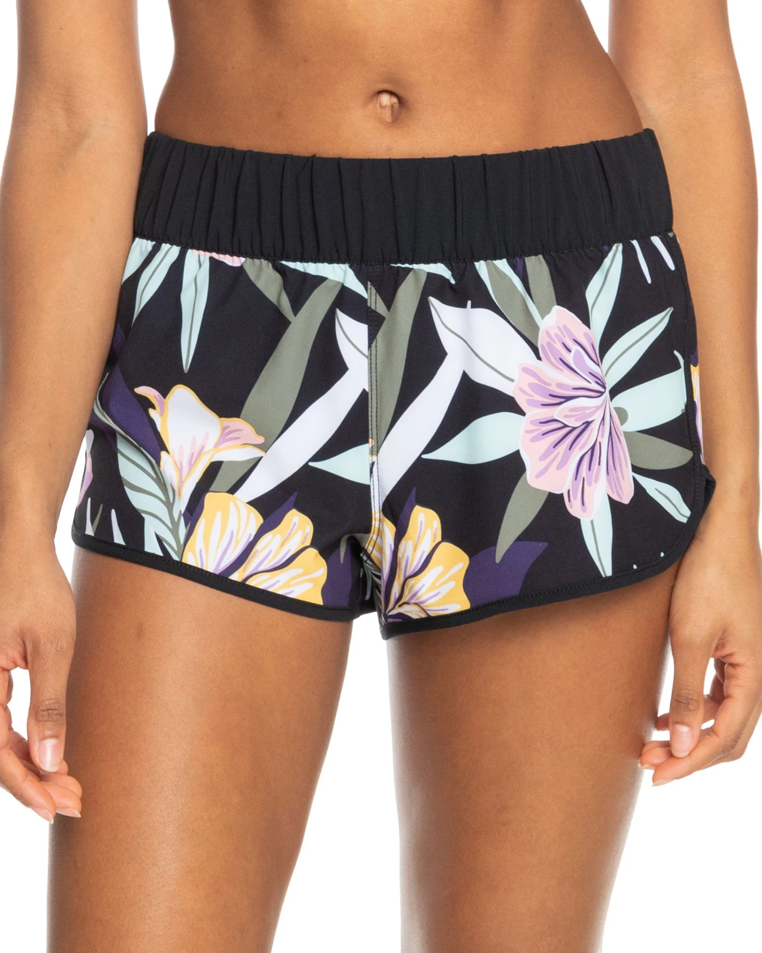 Roxy Women's Active Board Shorts For Women True Black Fasso 1 Roxy Women's Active Board Shorts For Women True Black Fasso