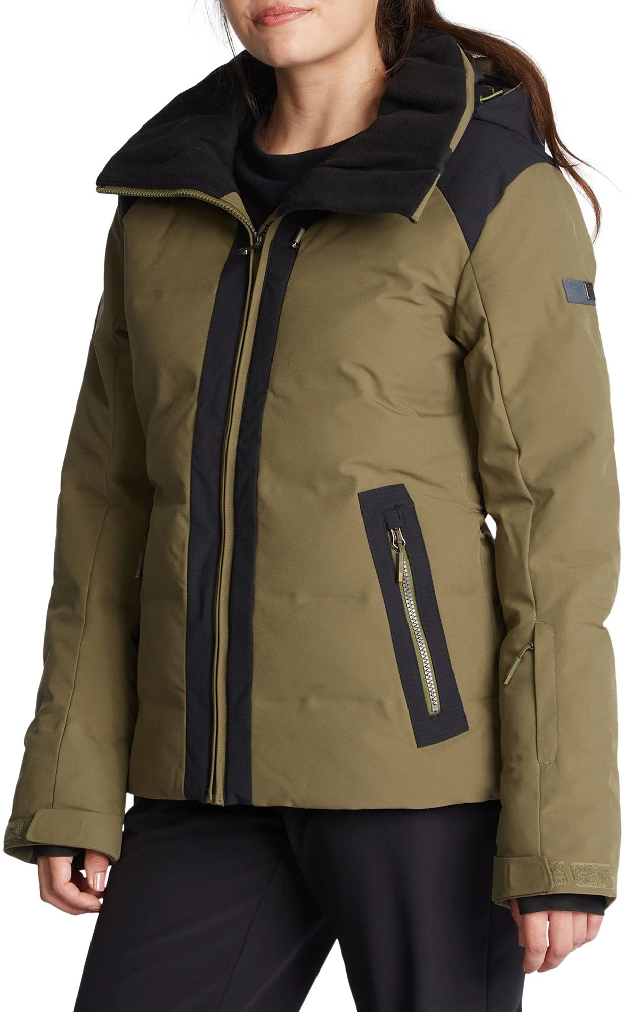 Roxy Women's Clouded Snow Jacket For Women Burnt Olive 2 Roxy Women's Clouded Snow Jacket For Women Burnt Olive - Image 2