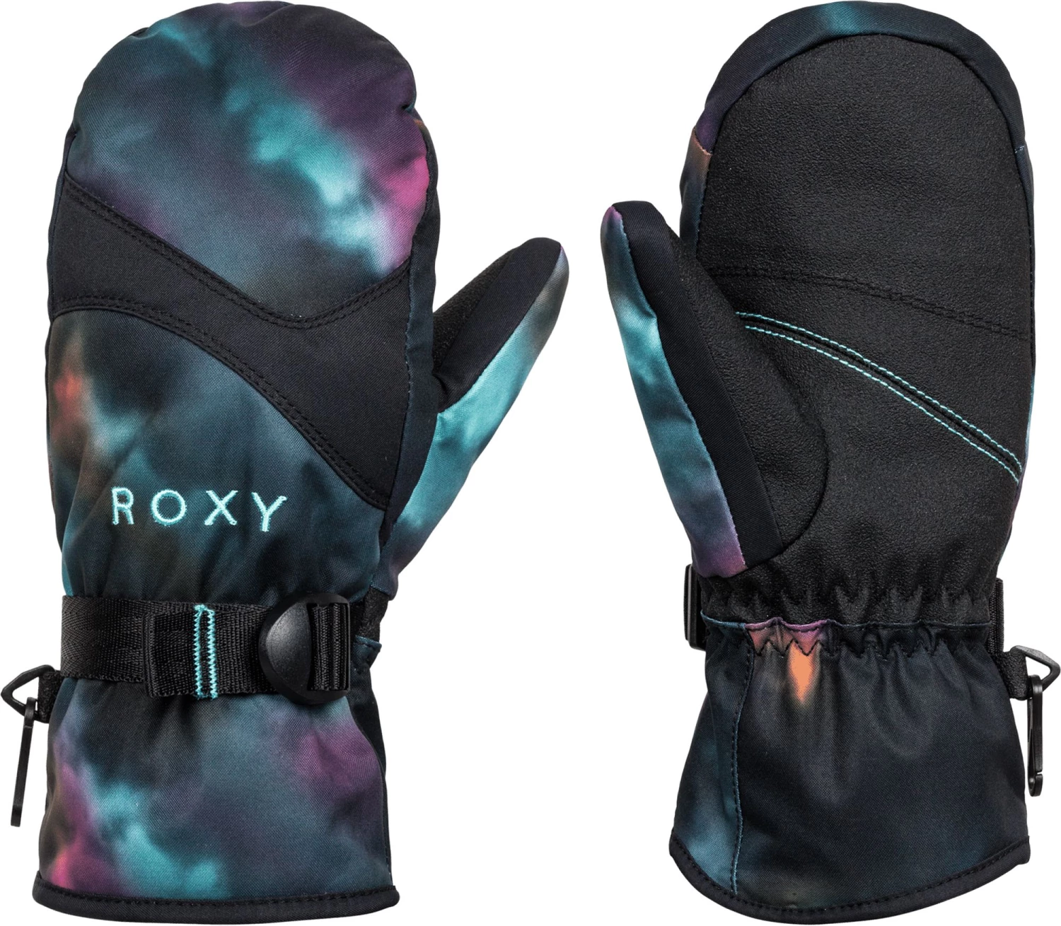 Roxy Girl's Jetty Snowboard/Ski Mittens For Girls' True Black Pensine 1 Roxy Girl's Jetty Snowboard/Ski Mittens For Girls' True Black Pensine