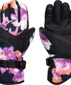 Roxy Girl's Jetty Snowboard/Ski Gloves For Girls' True Black Jorja