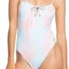 Roxy Women's Nautilus One Piece For Women Peach Tie Dye
