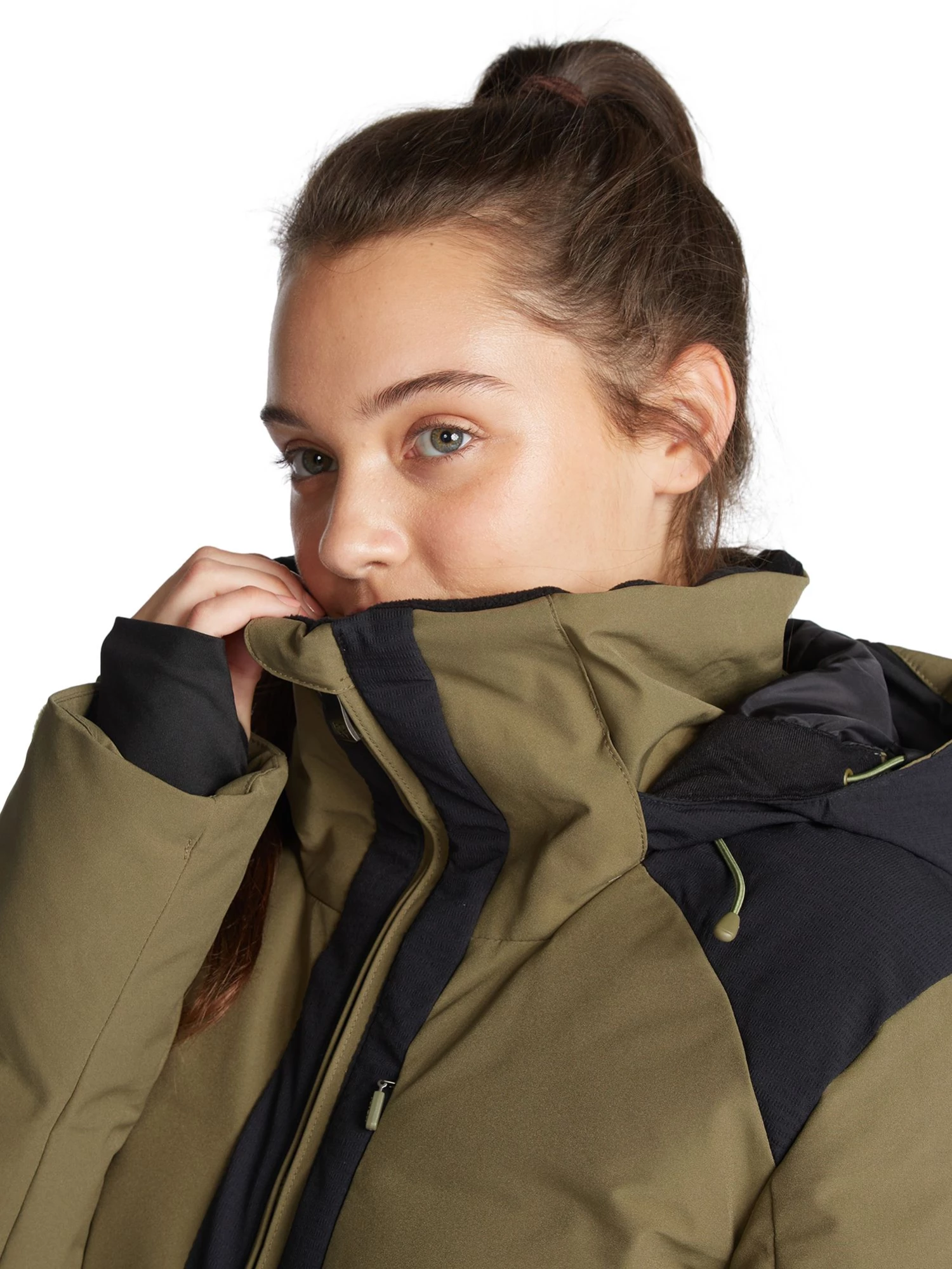 Roxy Women's Clouded Snow Jacket For Women Burnt Olive 7 Roxy Women's Clouded Snow Jacket For Women Burnt Olive - Image 7