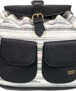 ROXY Salty Wave Printed Backpack For Women Anthracite