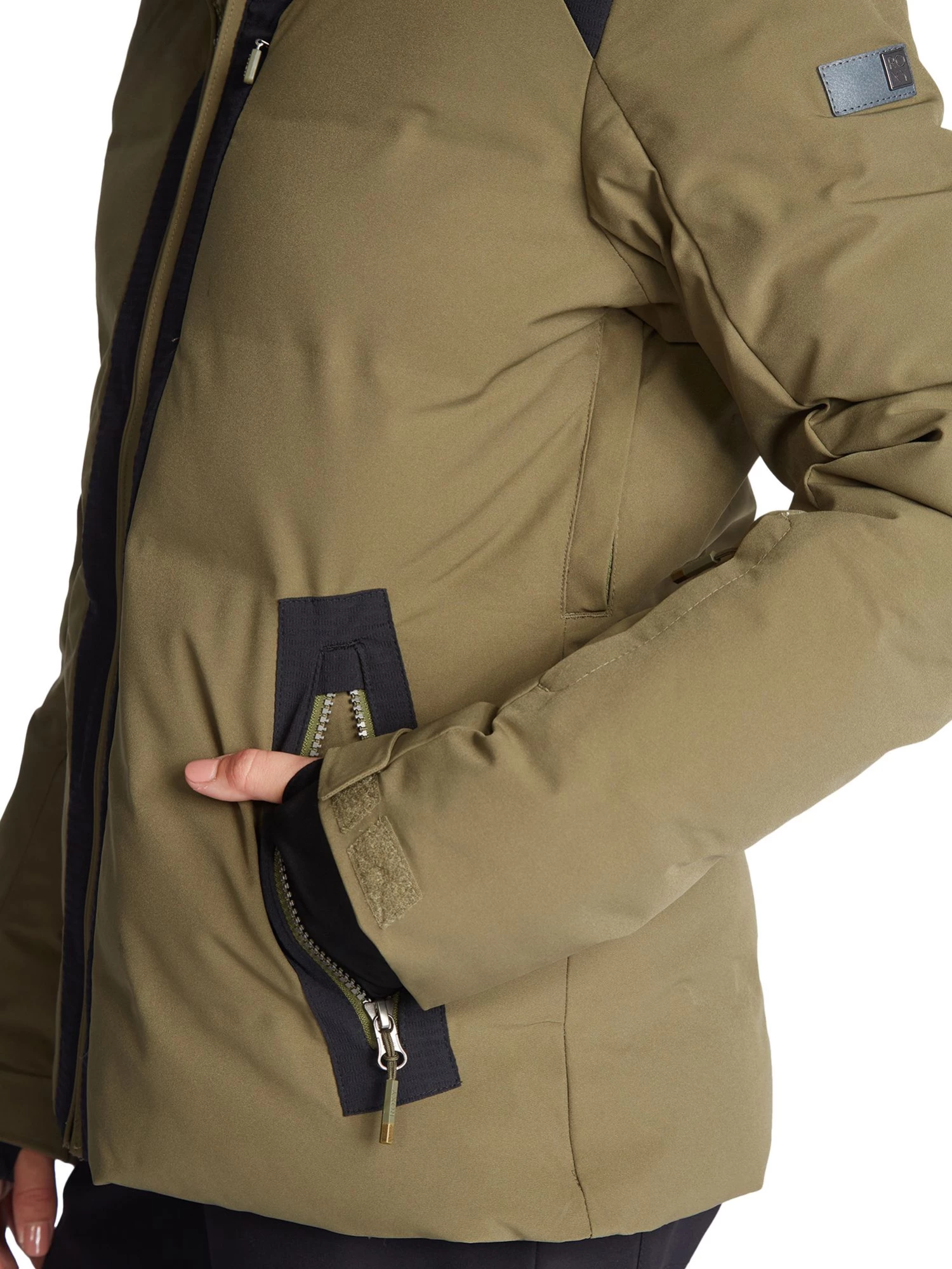 Roxy Women's Clouded Snow Jacket For Women Burnt Olive 8 Roxy Women's Clouded Snow Jacket For Women Burnt Olive - Image 8