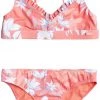 Roxy Girls' Bloom Paradise Bikini For Girls' Shell Pink/sunburst Florl