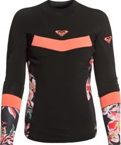 Roxy 1mm Syncro Wetsuit Jacket For Women Black/jet Black