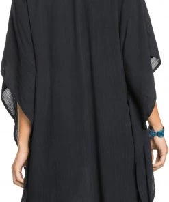 Roxy Women's Moon Blessing Poncho For Women Anthracite -Cheap Roxy Shop unnamed file 542
