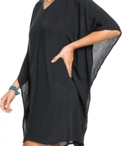 Roxy Women's Moon Blessing Poncho For Women Anthracite -Cheap Roxy Shop unnamed file 543