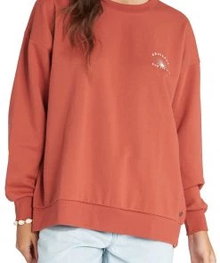 Roxy Women's Morning Hike A Crew For Women Baked Clay