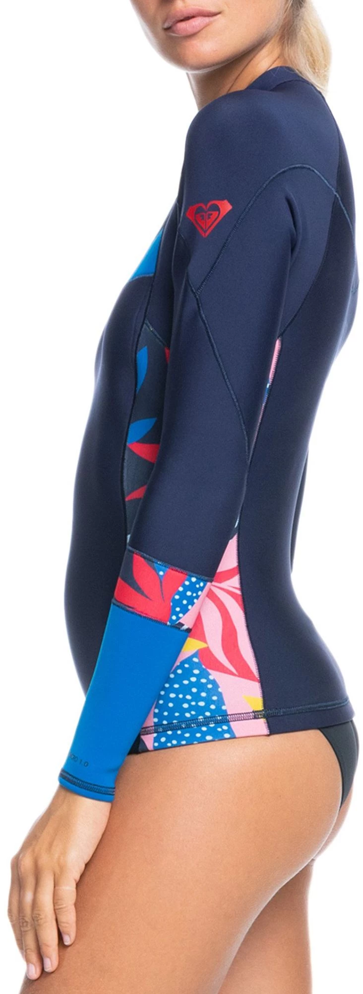 Roxy 1.0 Syncro Wetsuit Jacket For Women Navy Nights/yacht Blue 3 Roxy 1.0 Syncro Wetsuit Jacket For Women Navy Nights/yacht Blue - Image 3