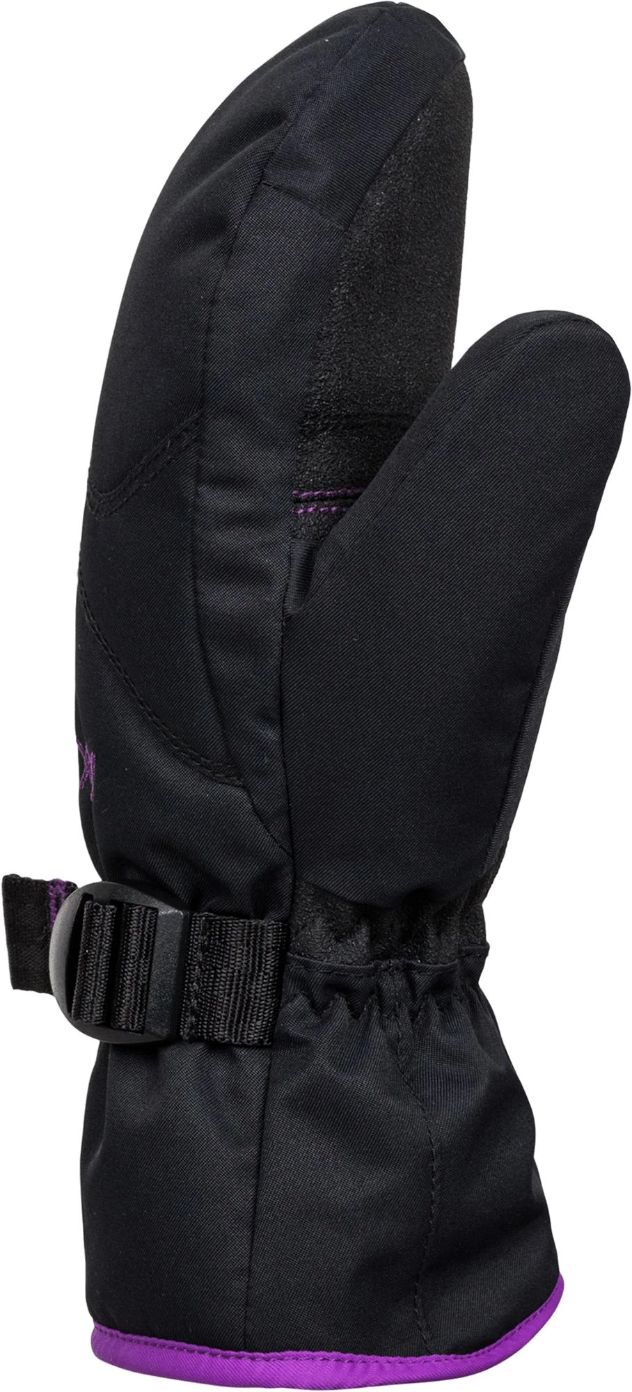 Roxy Girl's Jetty Snowboard/Ski Mittens For Girls' True Black 2 Roxy Girl's Jetty Snowboard/Ski Mittens For Girls' True Black - Image 2