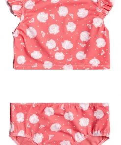 Roxy Girls' Teeny Everglow Bikini Set For Girls' Desert Rose Shella