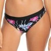 Roxy Women's Active Belted Bikini Bottoms For Women Anthracite Combo