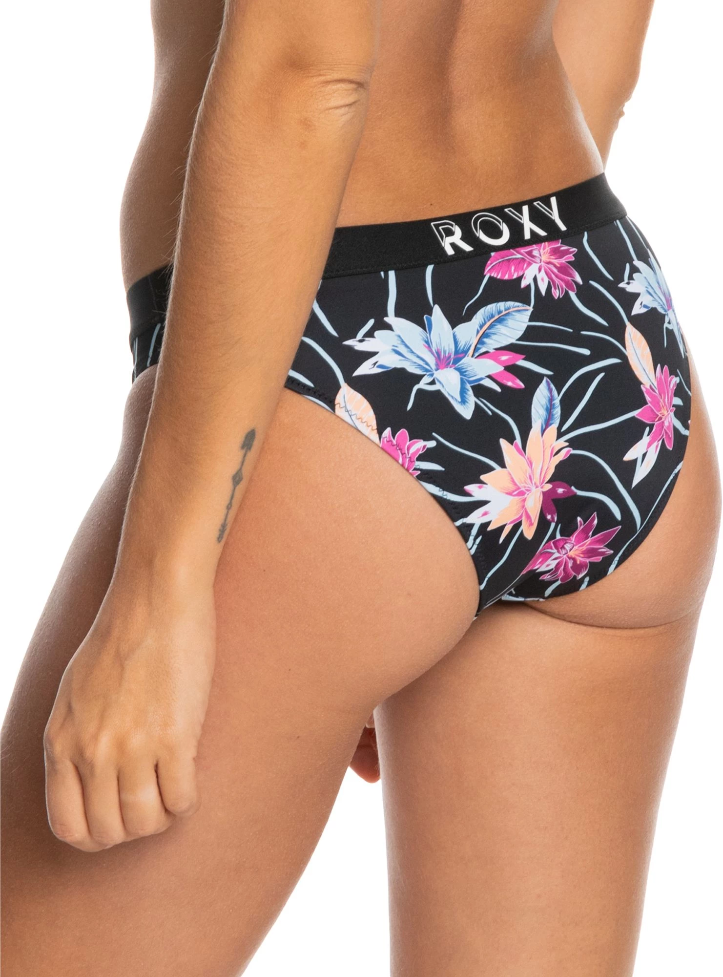 Roxy Women's Active Belted Bikini Bottoms For Women Anthracite Combo 3 Roxy Women's Active Belted Bikini Bottoms For Women Anthracite Combo - Image 3