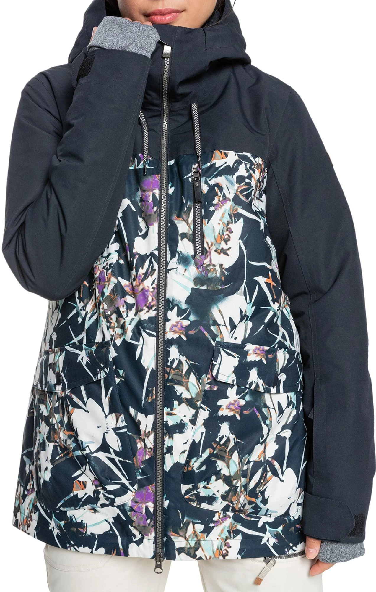 Roxy Women's Stated Snow Jacket For Women True Black Superlights 1 Roxy Women's Stated Snow Jacket For Women True Black Superlights