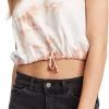 Roxy Women's Cinched Crop Tank Top For Women Toasted Nut