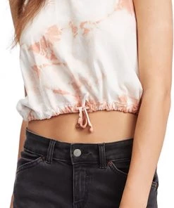 Roxy Women's Cinched Crop Tank Top For Women Toasted Nut