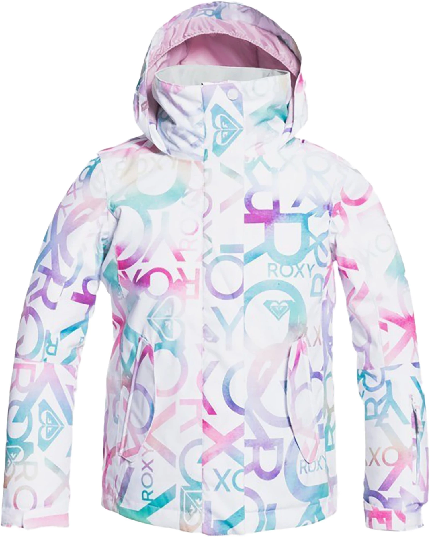 Roxy Girls' Jetty Snow Jacket For Girls' Bright White Macha 1 Roxy Girls' Jetty Snow Jacket For Girls' Bright White Macha