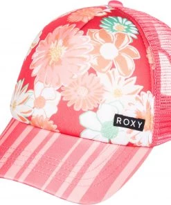 Roxy Girls' Honey Coconut Trucker Hat For Girls' Tea Rose