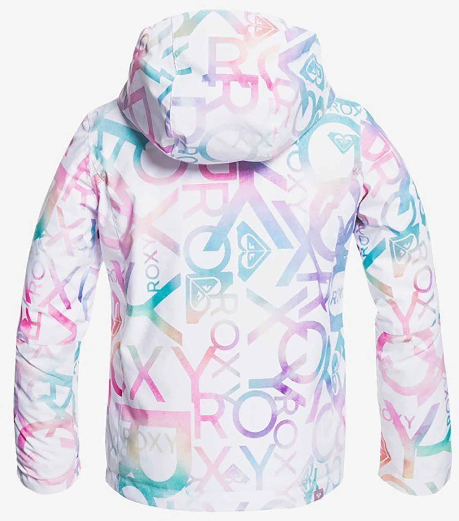 Roxy Girls' Jetty Snow Jacket For Girls' Bright White Macha 2 Roxy Girls' Jetty Snow Jacket For Girls' Bright White Macha - Image 2