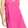 Roxy Women's Beachy Vibes Beach Dress For Women Pink Guava