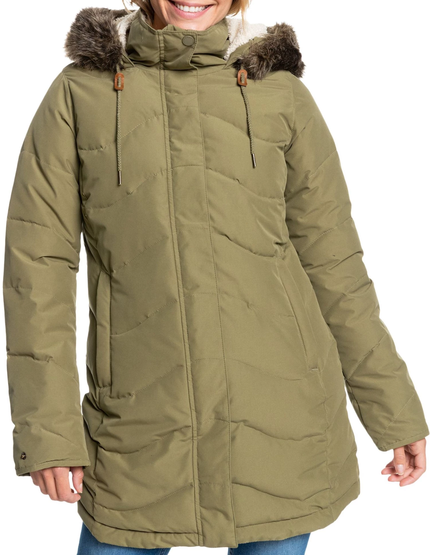 Roxy Women's Ellie Waterproof Jacket For Women Burnt Olive 1 Roxy Women's Ellie Waterproof Jacket For Women Burnt Olive