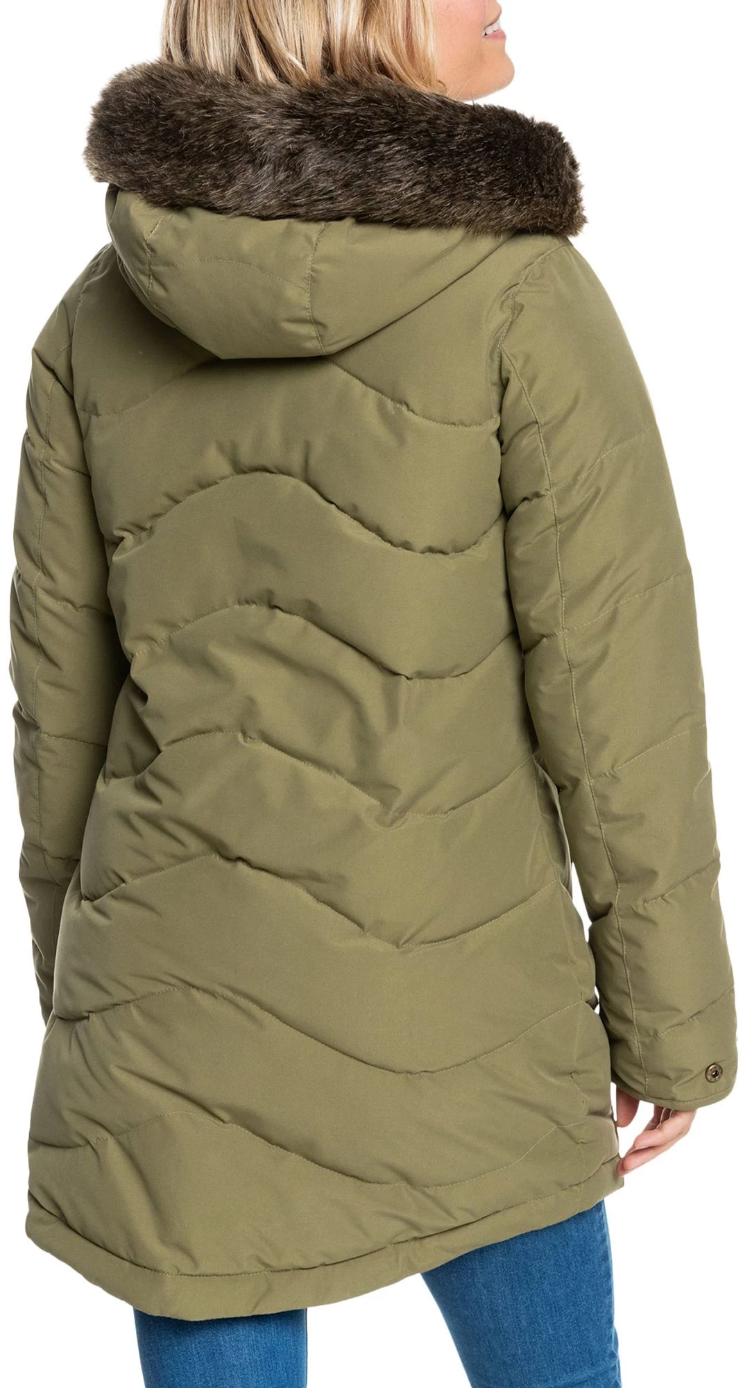 Roxy Women's Ellie Waterproof Jacket For Women Burnt Olive 4 Roxy Women's Ellie Waterproof Jacket For Women Burnt Olive - Image 4