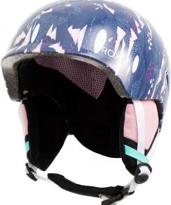 Roxy Girls' Slush Girl Snow Helmet For Girls' Medieval Blue Moontain
