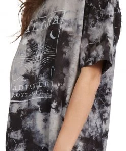 Roxy Women's Van Band Short Sleeve T-Shirt For Women Anthracite -Cheap Roxy Shop unnamed file 686