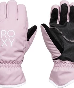 Roxy Girl's Fresh Fields Snowboard/Ski Gloves For Girls' Dawn Pink