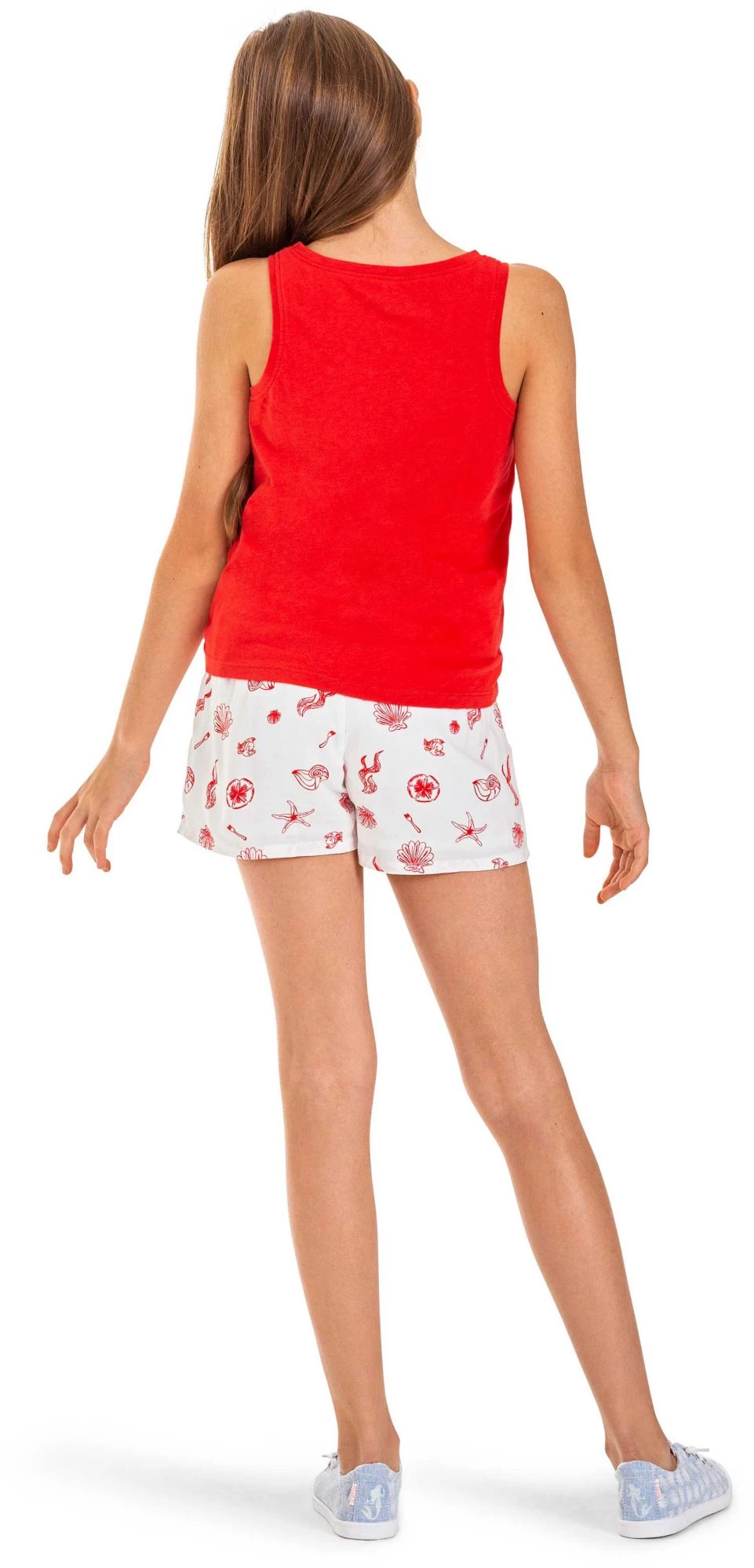 Roxy Girls' Rainbow Shower Viscose Shorts For Girls' Bright White 2 Roxy Girls' Rainbow Shower Viscose Shorts For Girls' Bright White - Image 2