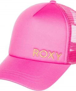 Roxy Women's Finish Line Trucker Hat For Women Pink Guava