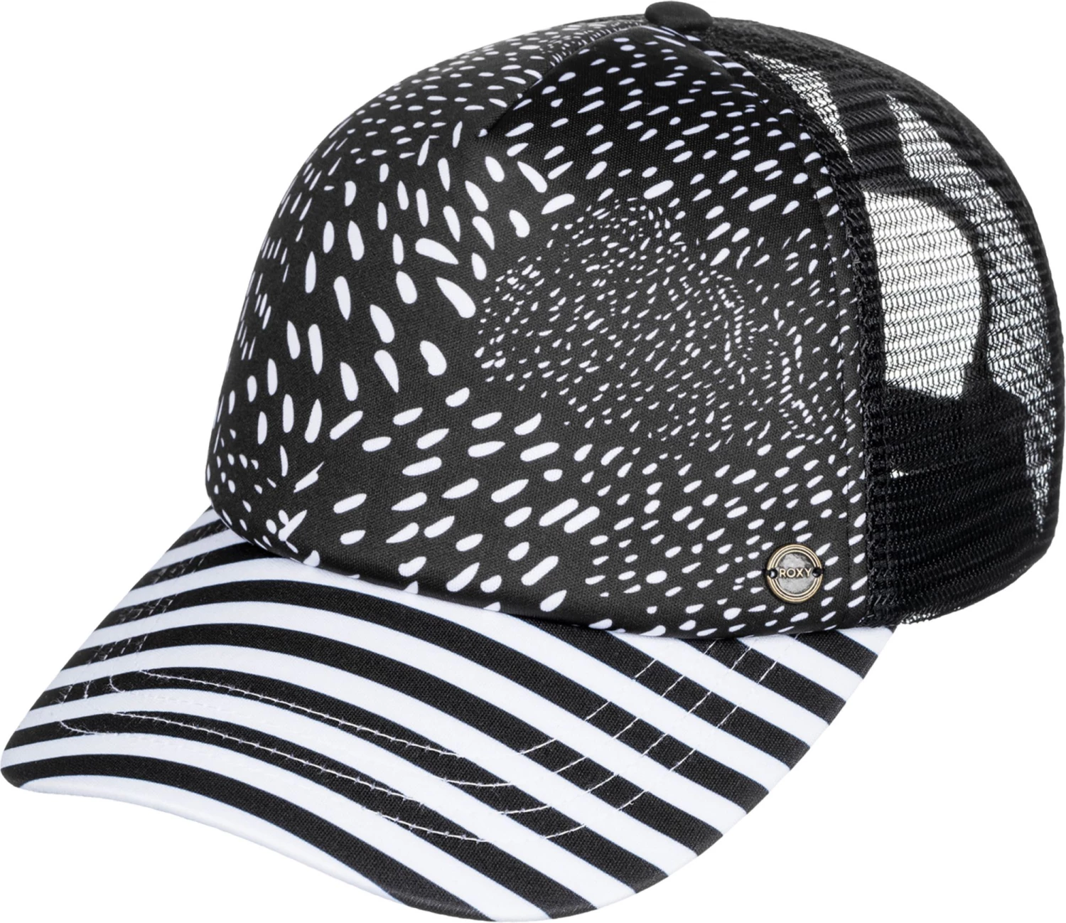 Roxy Women's Beautiful Morning Trucker Hat For Women Anthracite Combo 1 Roxy Women's Beautiful Morning Trucker Hat For Women Anthracite Combo