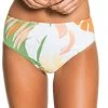 Roxy Women's Wildflowers Reversible Bikini Bottoms For Women Turf Green