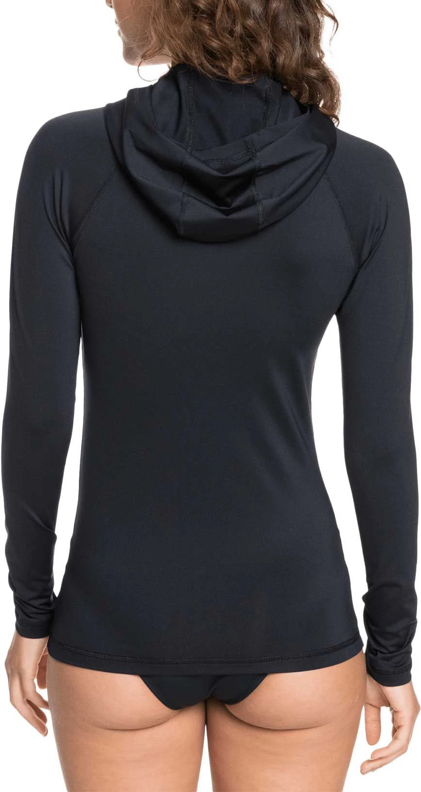 Roxy Women's Essentials Full-Zip Hoodie For Women Bright White 3 Roxy Women's Essentials Full-Zip Hoodie For Women Bright White - Image 3